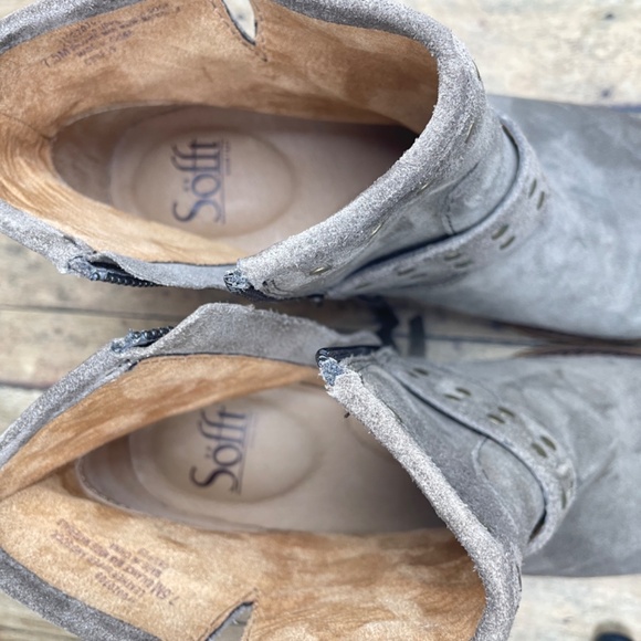 Sofft Allene Studded Booties in Taupe Suede, Size 7.5 M - Picture 10 of 16